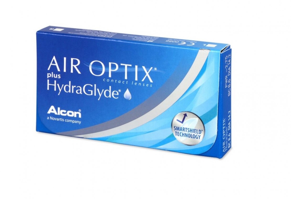 Μηνιαίοι Φακοί Επαφής Alcon Air Optix Plus Hydraglyde (6 Φακοί)