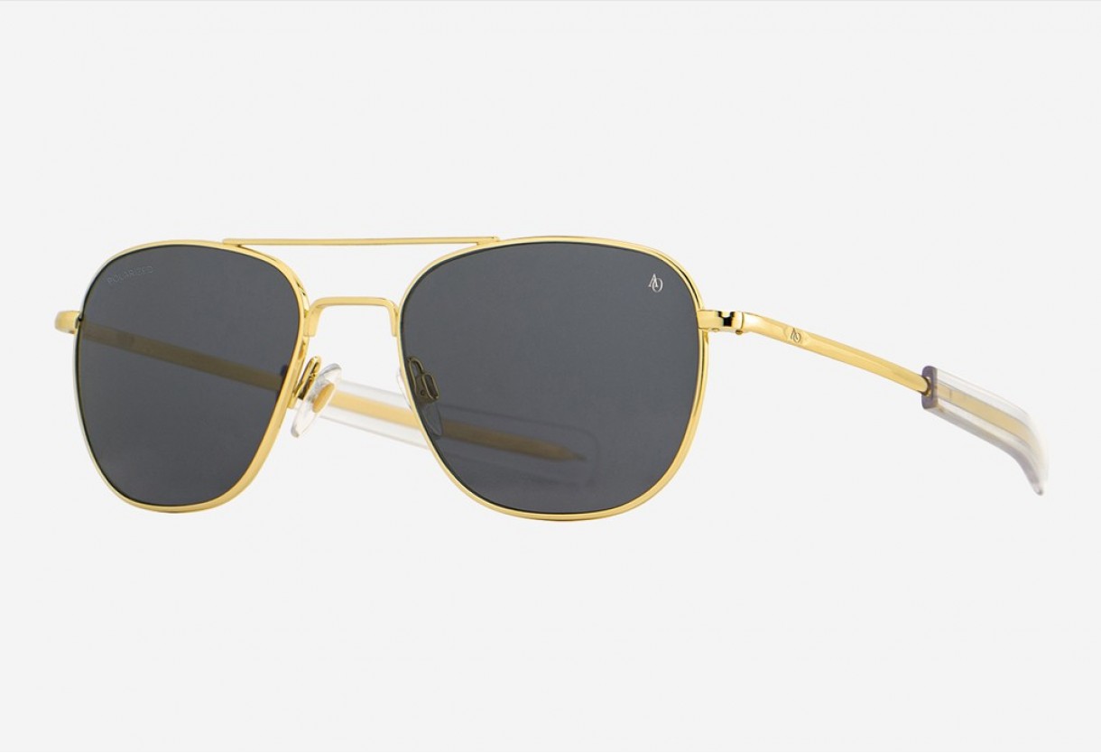 Γυαλιά ηλίου American Optical Original Pilot Gold Polarized