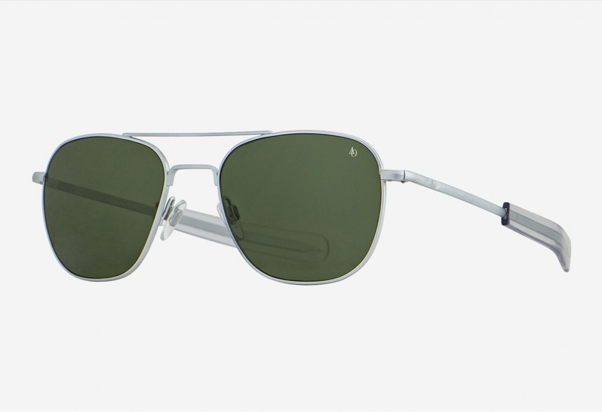 Γυαλιά ηλίου American Optical Original Pilot Silver Ματ Polarized