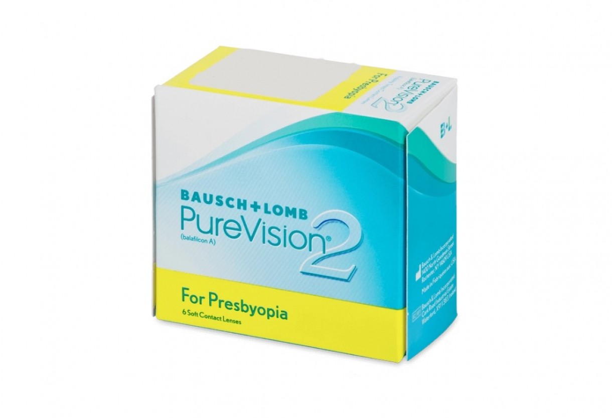 Μηνιαίοι Πολυεστιακοί φακοί επαφής Bausch & Lomb Purevision 2 for presbyopia ( 6 φακοί )