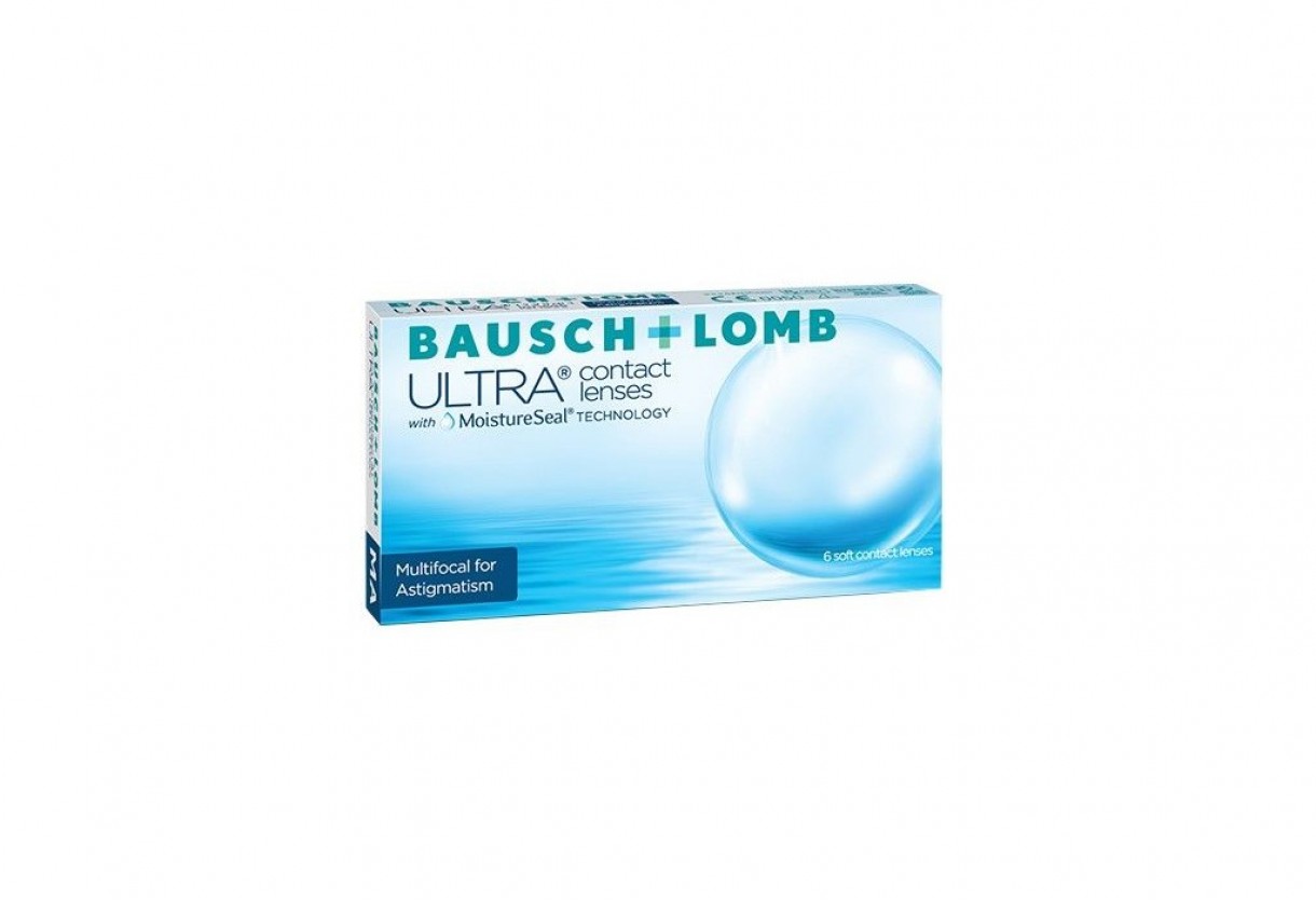 Monthly Disposable Toric Multyfocal contact lenses Bausch & Lomb Ultra for presbyopia ( 6 Lenses )