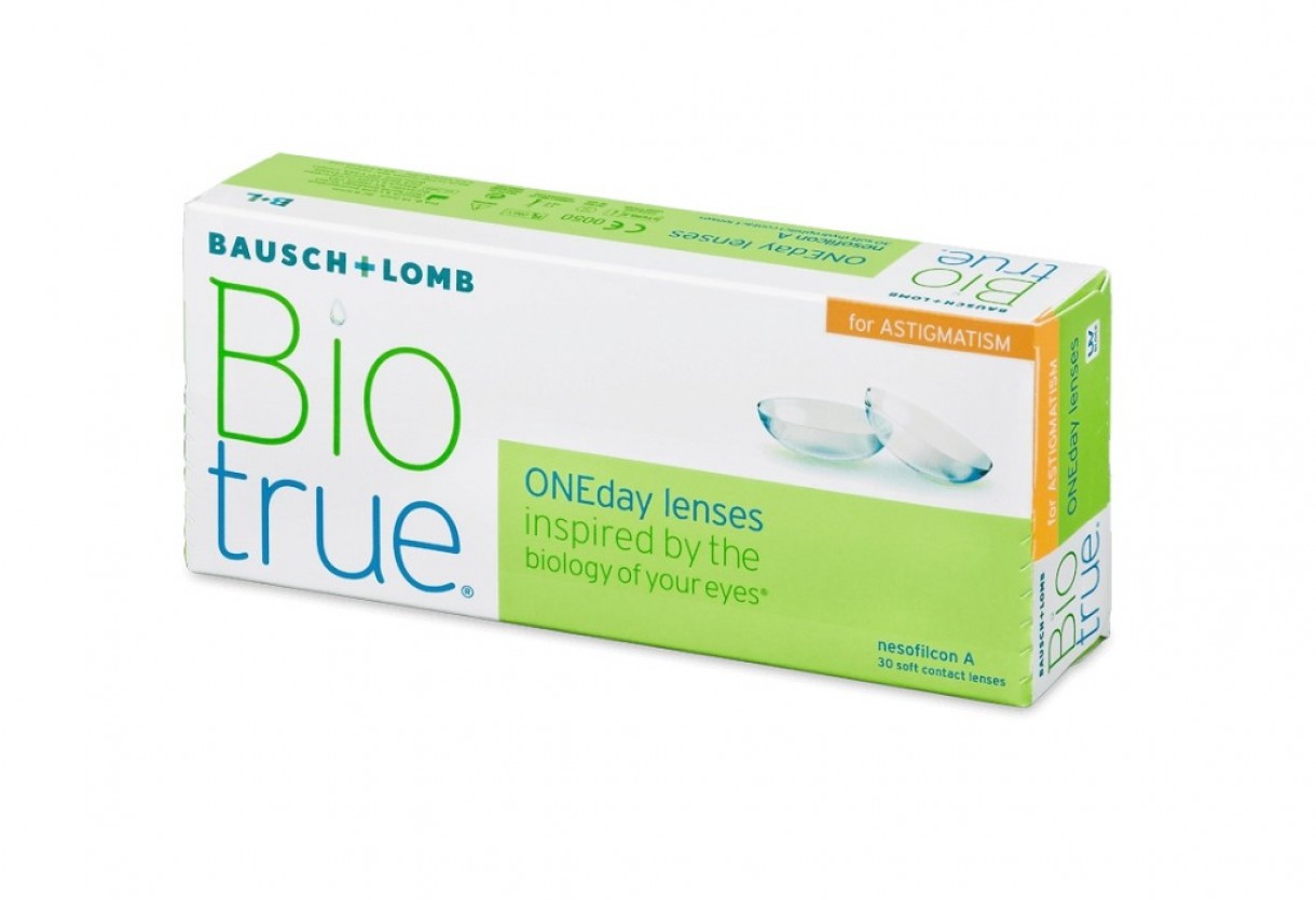 Ημερήσιοι Αστιγματικοί Φακοί Επαφής Bausch & Lomb Bio True One Day For Astgamtism (5 Φακοί)