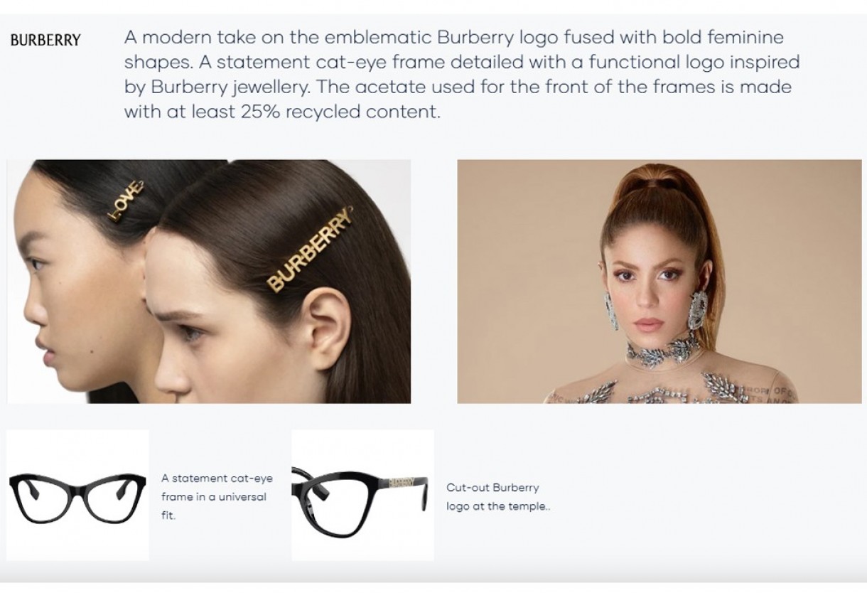 Eyeglasses Burberry B 2373U Angelica