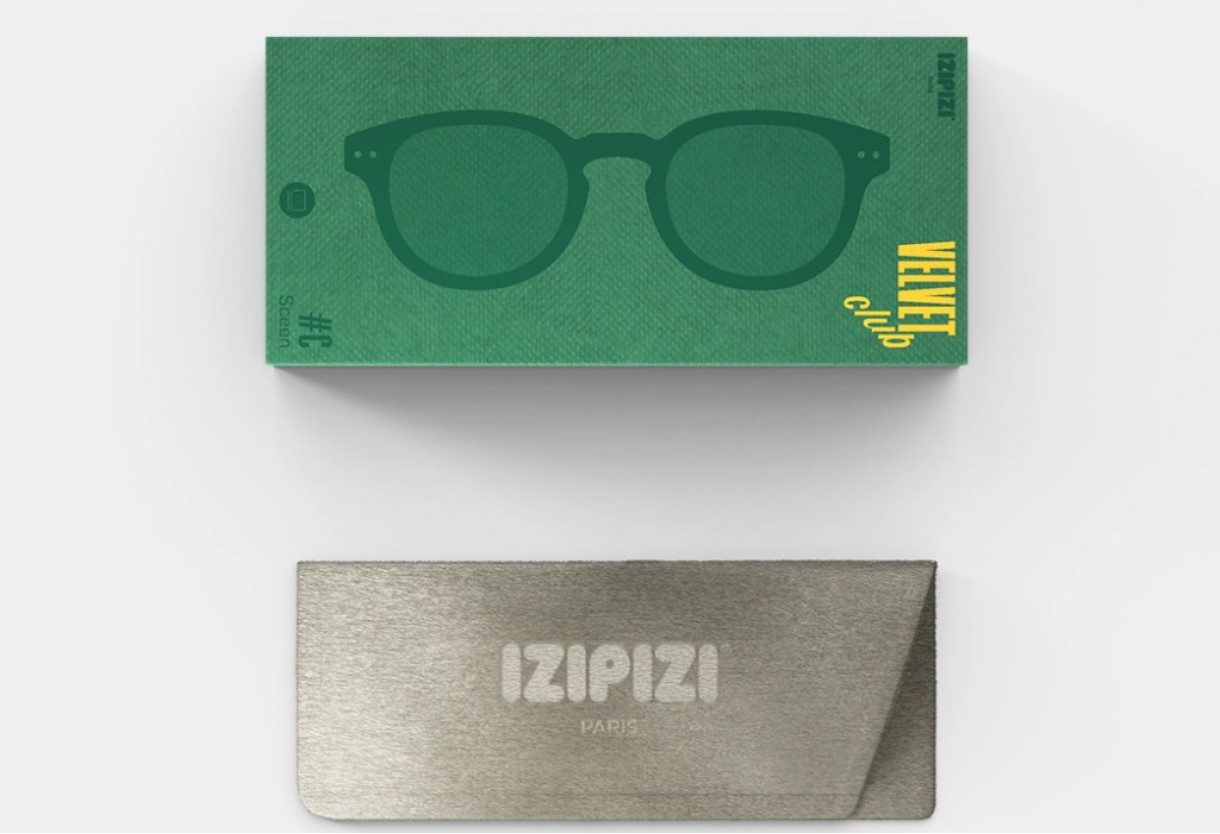 Blue light reading eyeglasses Izipizi C ( LED ) Velvet Club Collection