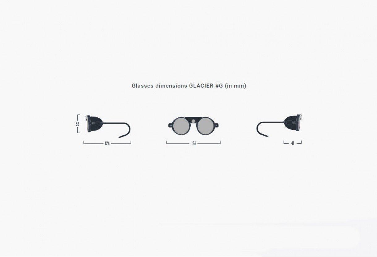 Sunglasses Izipizi Sun G Glacier for skiing and mountaineering category 4, VLT 6%