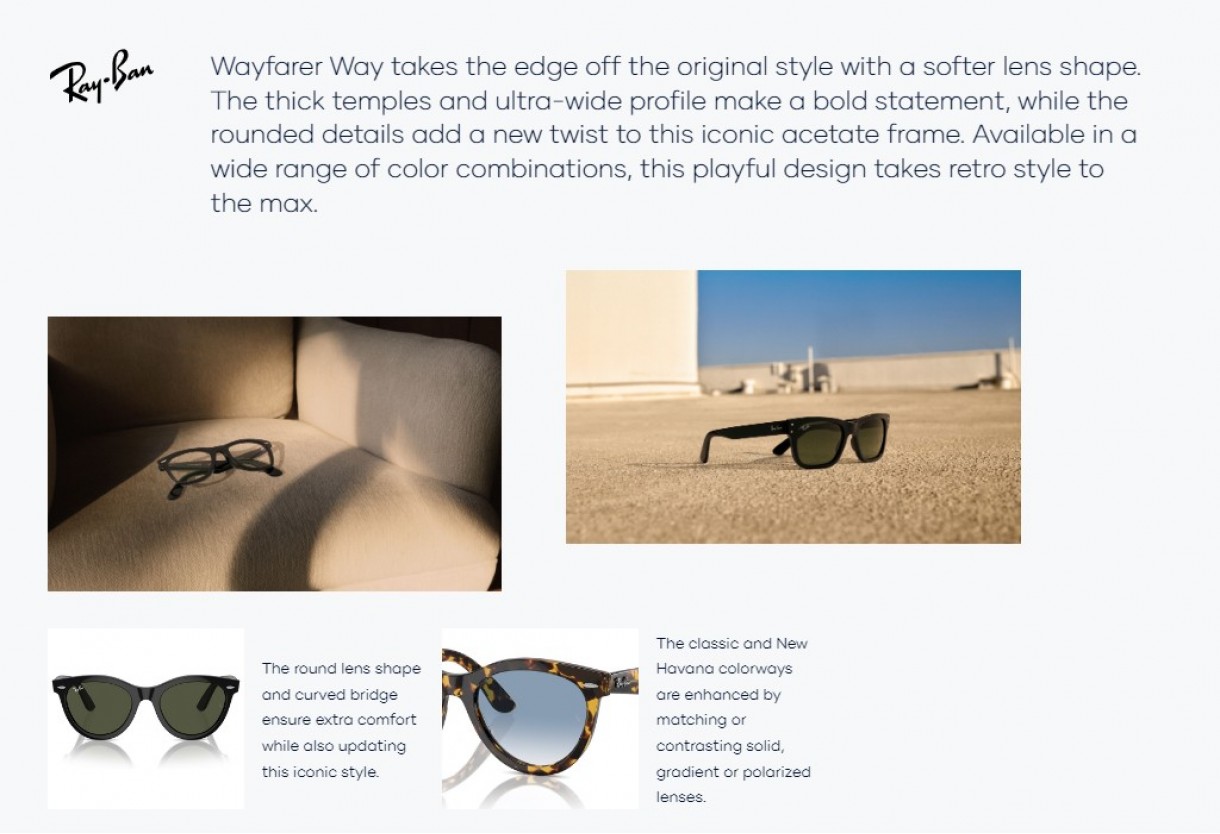 Γυαλιά ηλίου Ray Ban RB 2241 Wayfarer Way