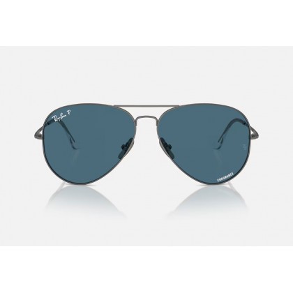 Γυαλιά ηλίου Ray Ban RB 8089  Aviator Titanium  Polarized Chromance