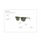 Sunglasses Ray Ban RB 3716 Clubmaster Metal Polarized