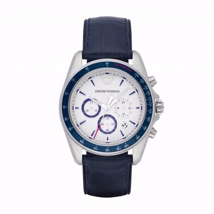 Ανδρικό ρολόι Emporio Armani Chrono Leather AR 6096